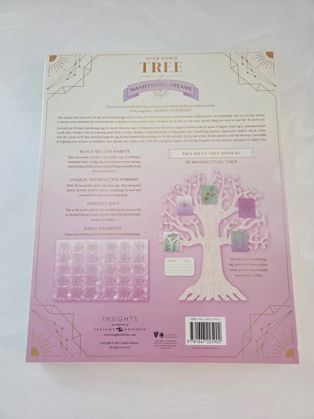 Tree of Manifesting Dreams Box — Pink and Gold